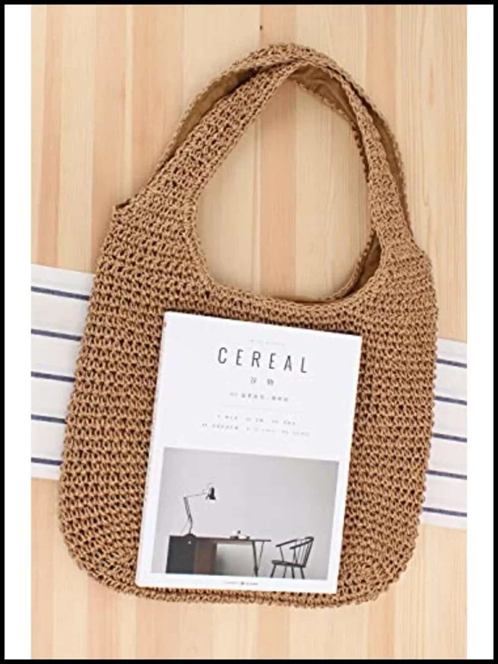 Handwoven Straw Hobo Beach Bag Large Tote Shoulder Handbag Summer